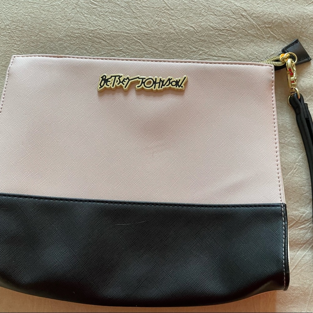 Betsey Johnson clutch purse EUC